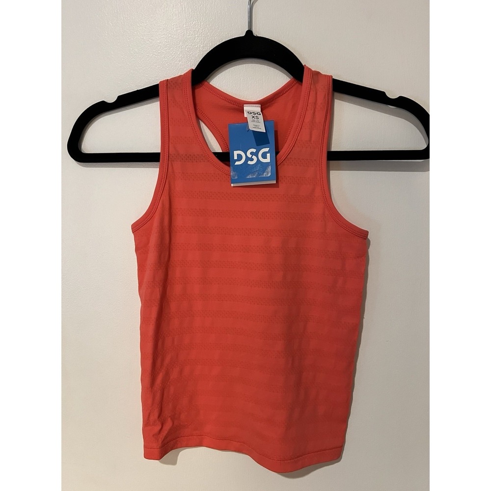 DSG Girls Movement Seamless Mesh Tank‎ Top Cabana Coral Size XS Youth